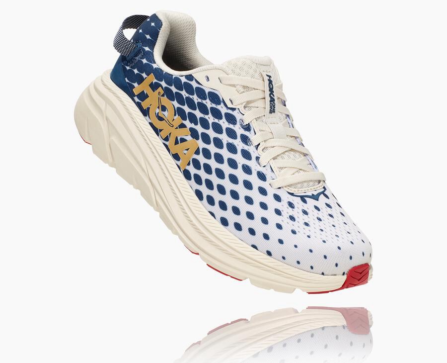 Hoka One One Hardloopschoenen Dames - Rincon 2 - Wit/Blauw - NH1405789